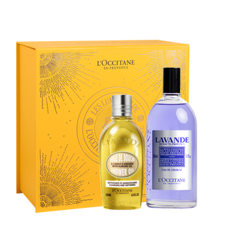 Presente Óleo de Banho Amêndoa e Deo Colônia Lavanda